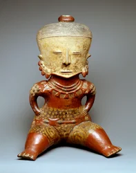 Zittende vrouw (aardewerk)